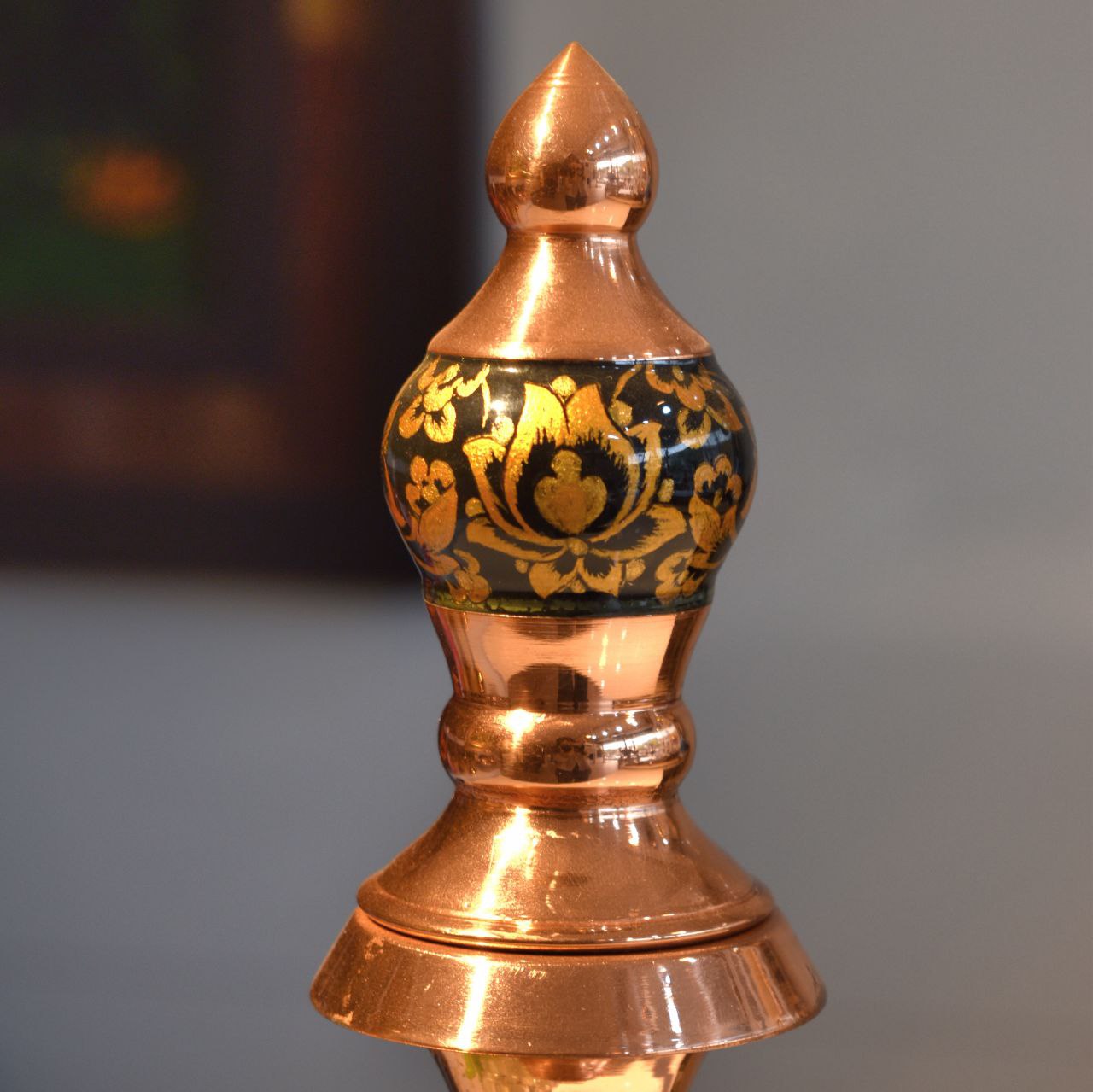 تصویر تنگ گیلاسی گل و مرغ 